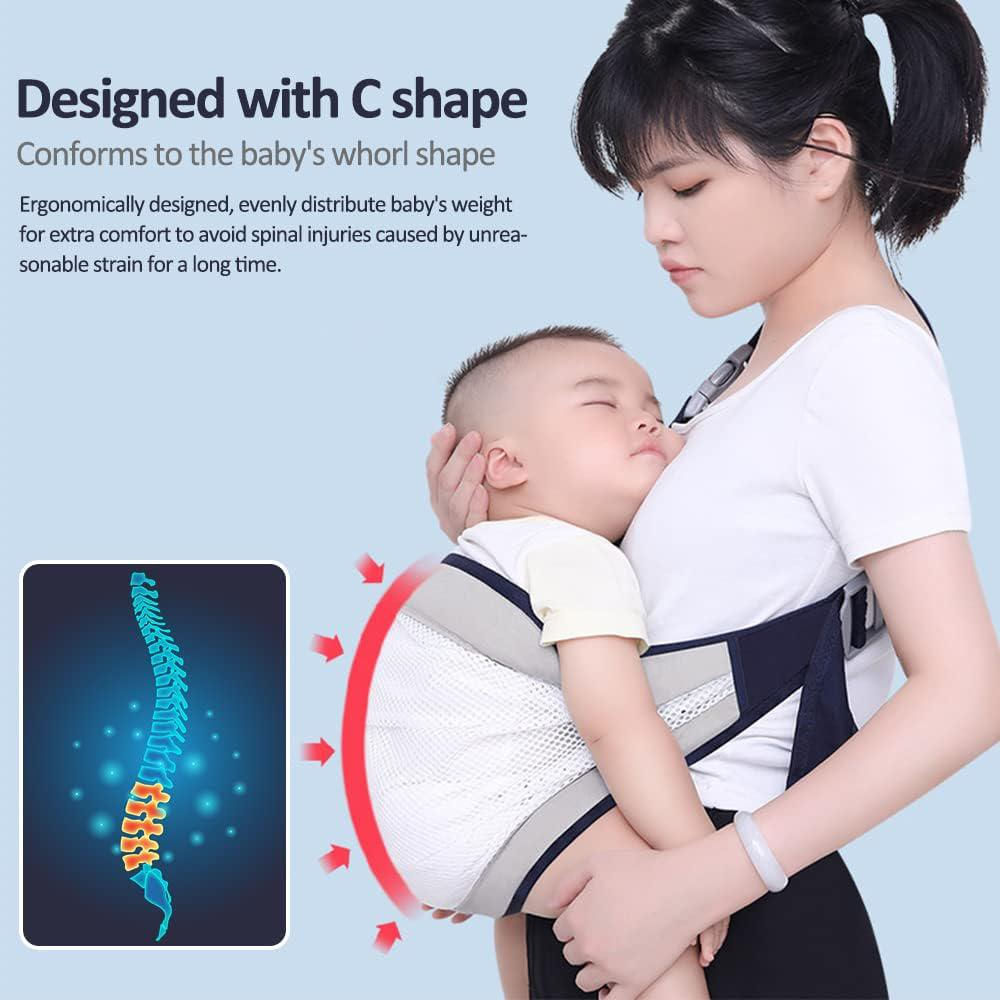 Canguro Portabebés Ergonómico Con Malla Transpirable Ajustable img #3