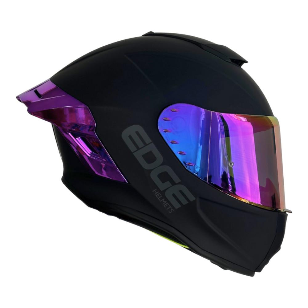 Casco Edge Integral Shanghai Cert.Dot Ece Negro Met. Morado img #1