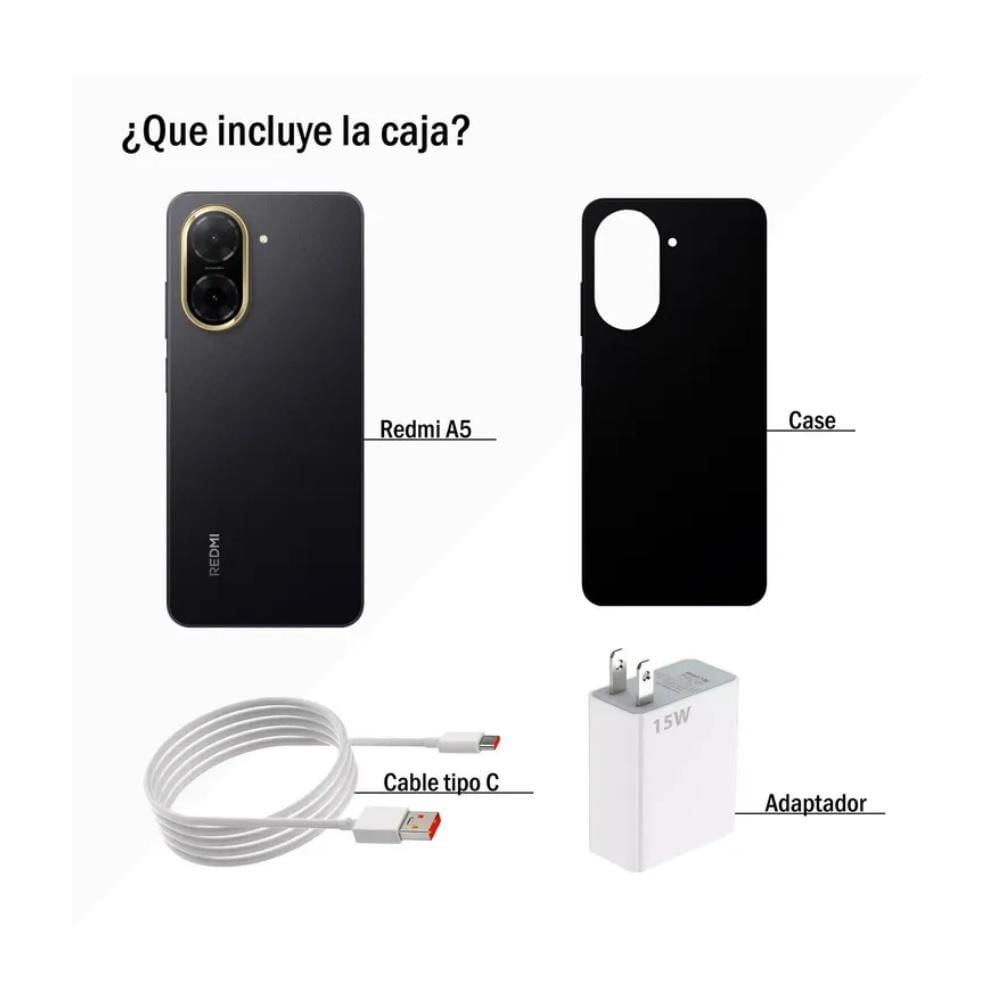 Celular Xiaomi Redmi A5 Lte 4G 128Gb 4Gb Ram Azul + Reloj Inteligente img #4