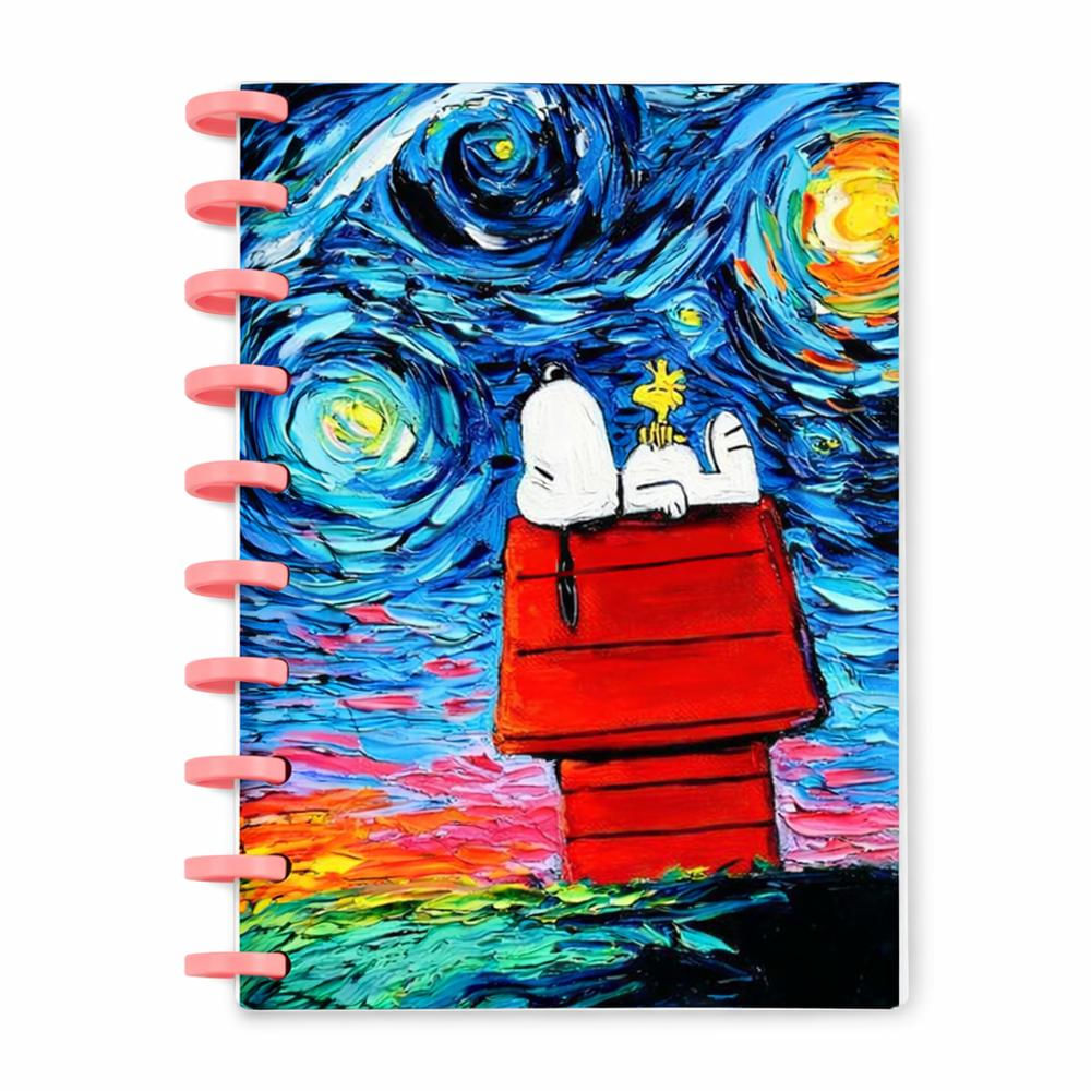 Libreta Snoopy Con Sistema De Discos