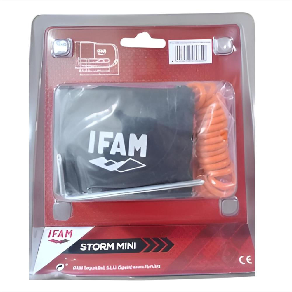 Candado Con Alarma Para Moto Storm Mini Ifam Naranja img #5
