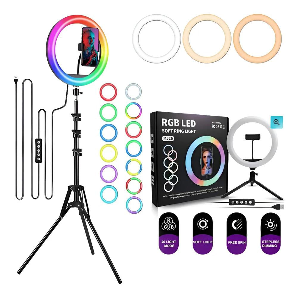 Aro De Luz Rgb Profesional 2 Metros img #1