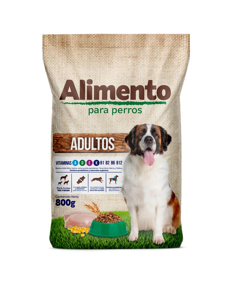 Alimento Perros Adultos EXITO MARCA PROPIA Perros (800  gr) img #1