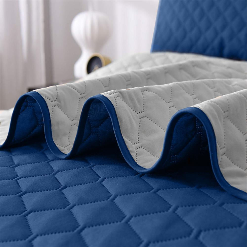 Colcha Sencilla Gris Azul img #2