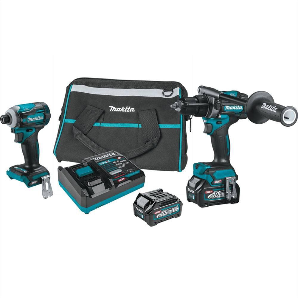 Set De 2 Herramientas Eléctricas Sin Escobillas Makita 40V Set De 2 Herramientas Eléctricas Sin Escobillas Makita 40V
