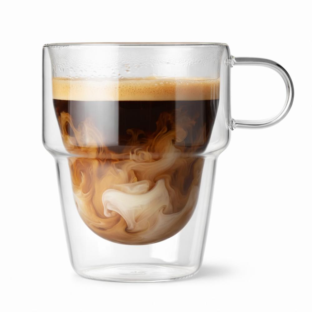 Vaso Doble Fondo Para Café Te Chocolate Con Capacidad 250 Ml img #1