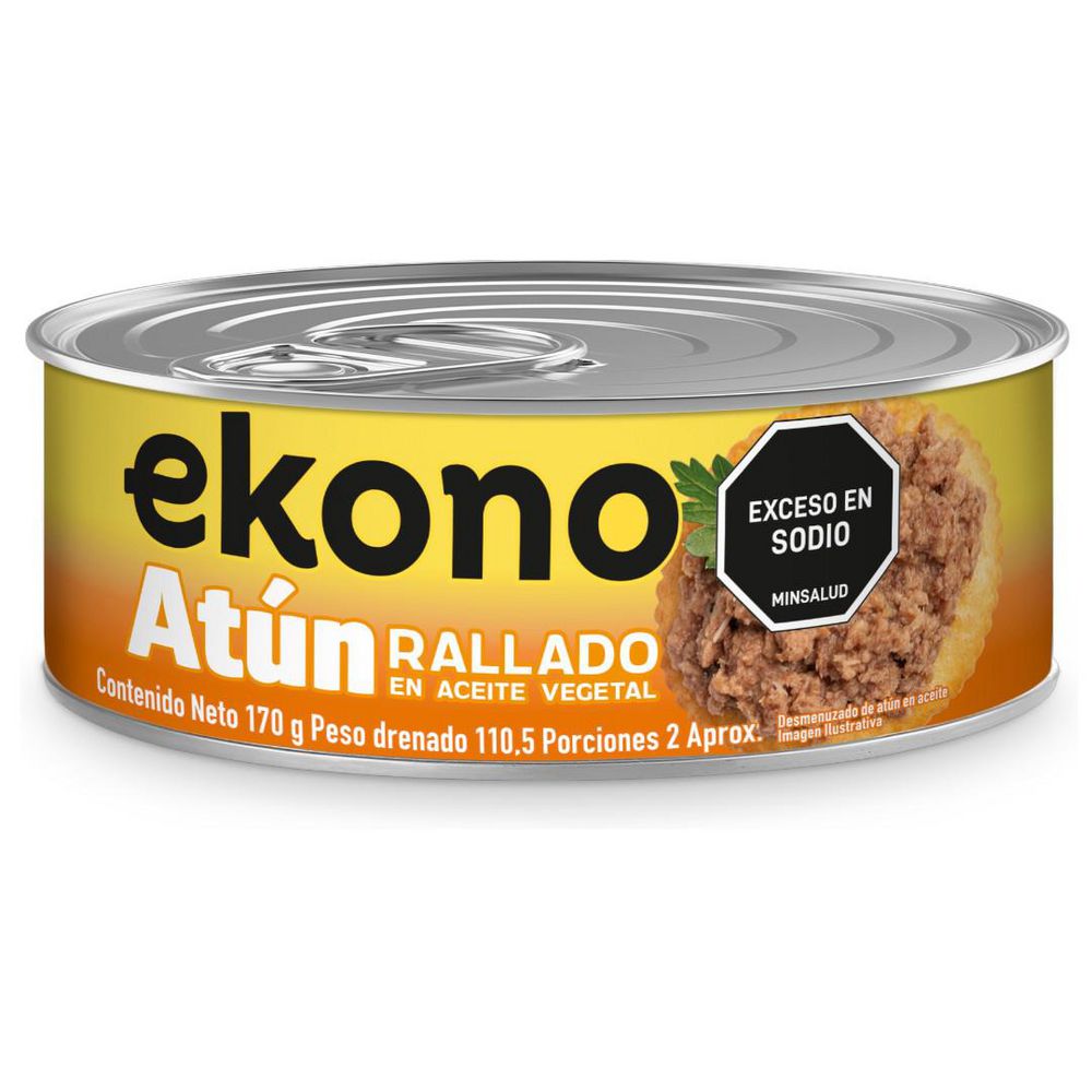Atún EKONO rallado en aceite (110.5  gr) img #1