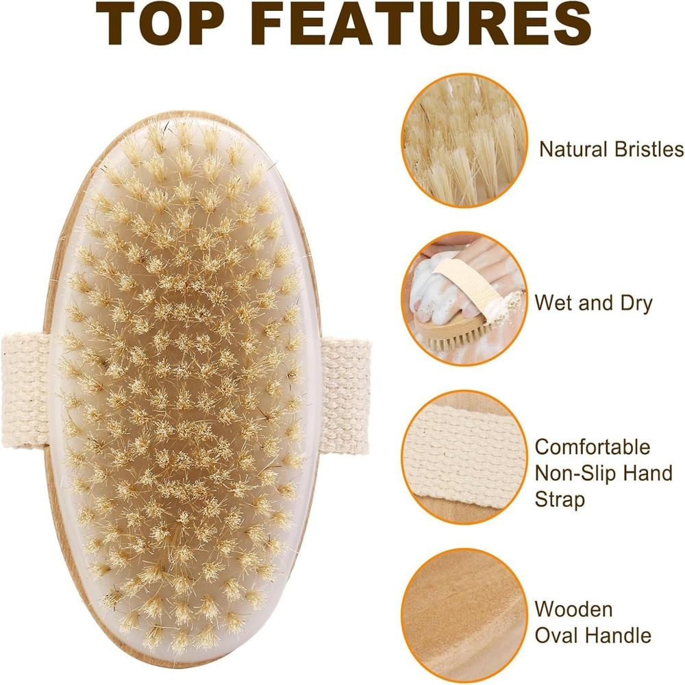 Cepillo Corporal Exfoliante Cerdas Naturales Anticelulitis img #2