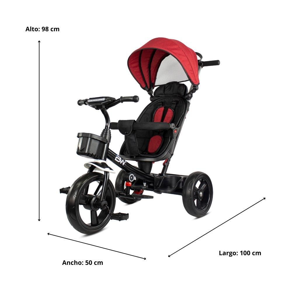 Triciclo Para Niños  Sun Gira 360 Grados Rojo PRINSEL img #8
