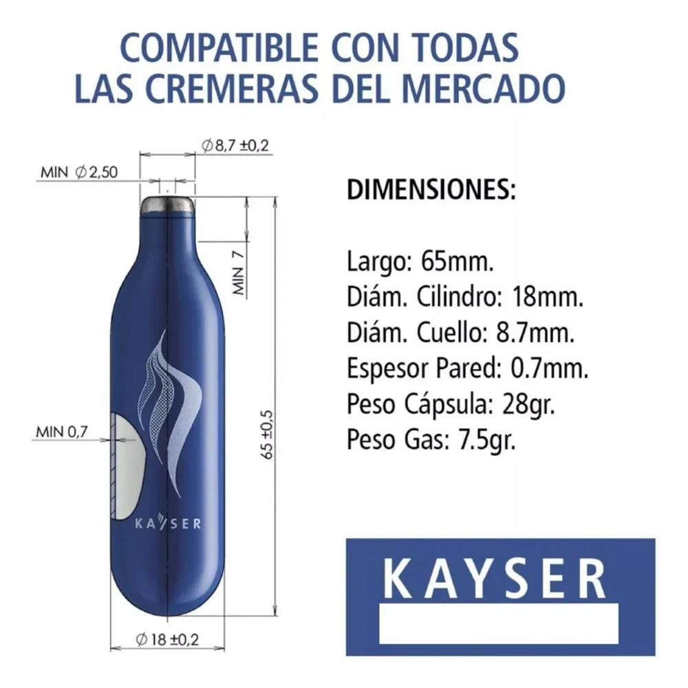 Pack Cápsulas Sifón Chantilly Universales 300 Unidades img #3