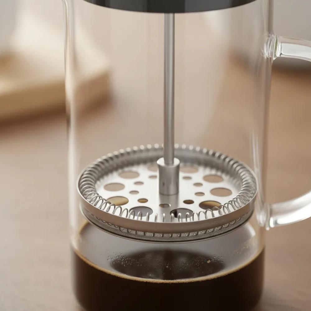 Prensa Francesa Café Tapa De Acero Inoxidable Premium 350Ml img #2