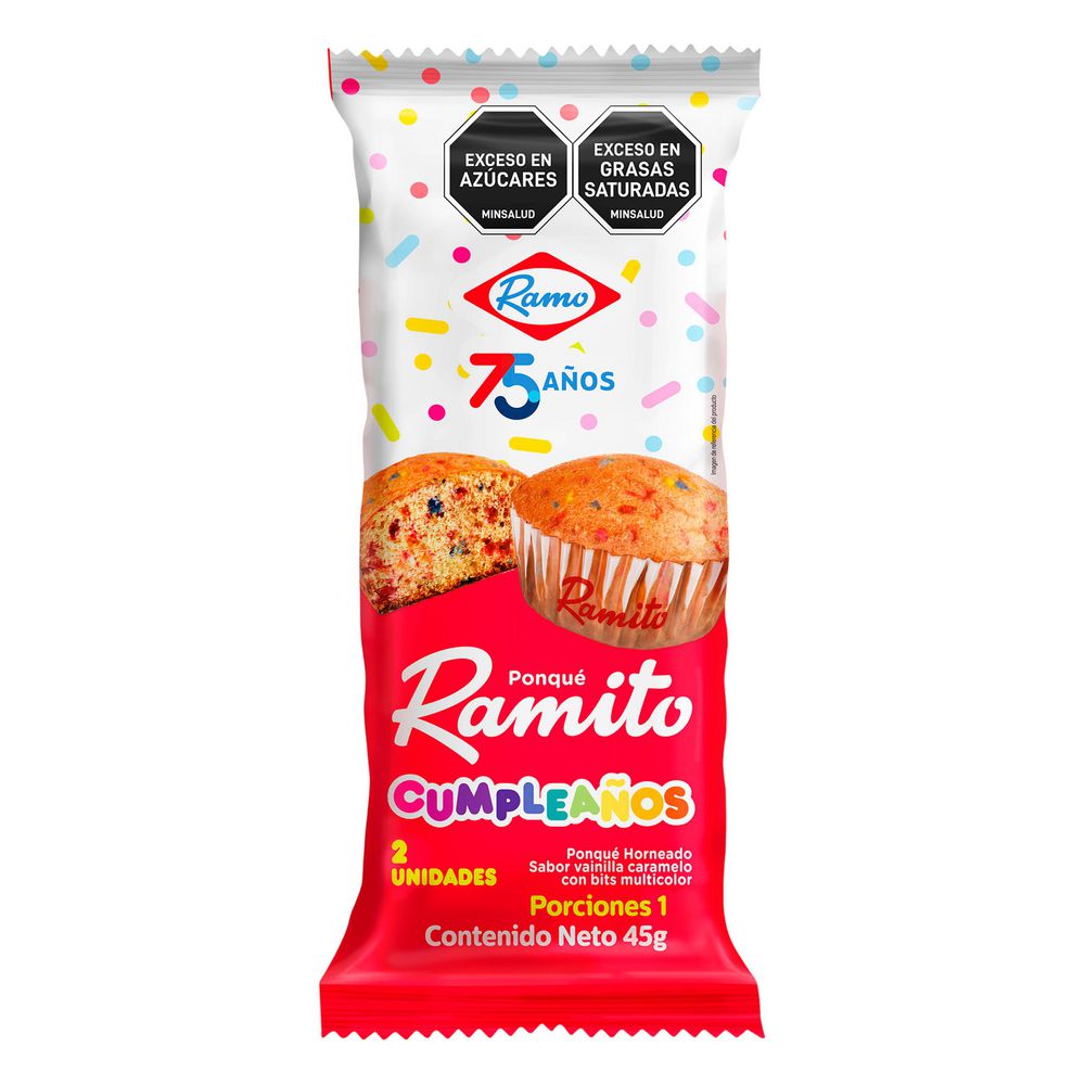 exito.com | Ponqué RAMITO Horneado Vainilla Caramelo Bit (45 gr)