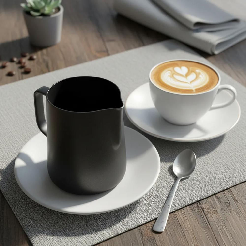 Jarra Arte Latte Leche Café Capuchino Acero Inoxidable 350Ml img #4