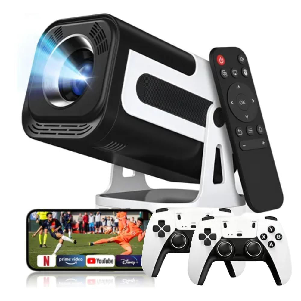 Proyector 4K Con Juegos 3D Auto Keystone Lr 480 Android 13 img #1