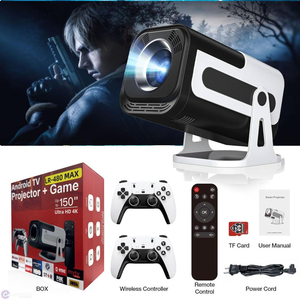 Proyector 4K Con Juegos 3D Auto Keystone Lr 480 Android 13 img #5