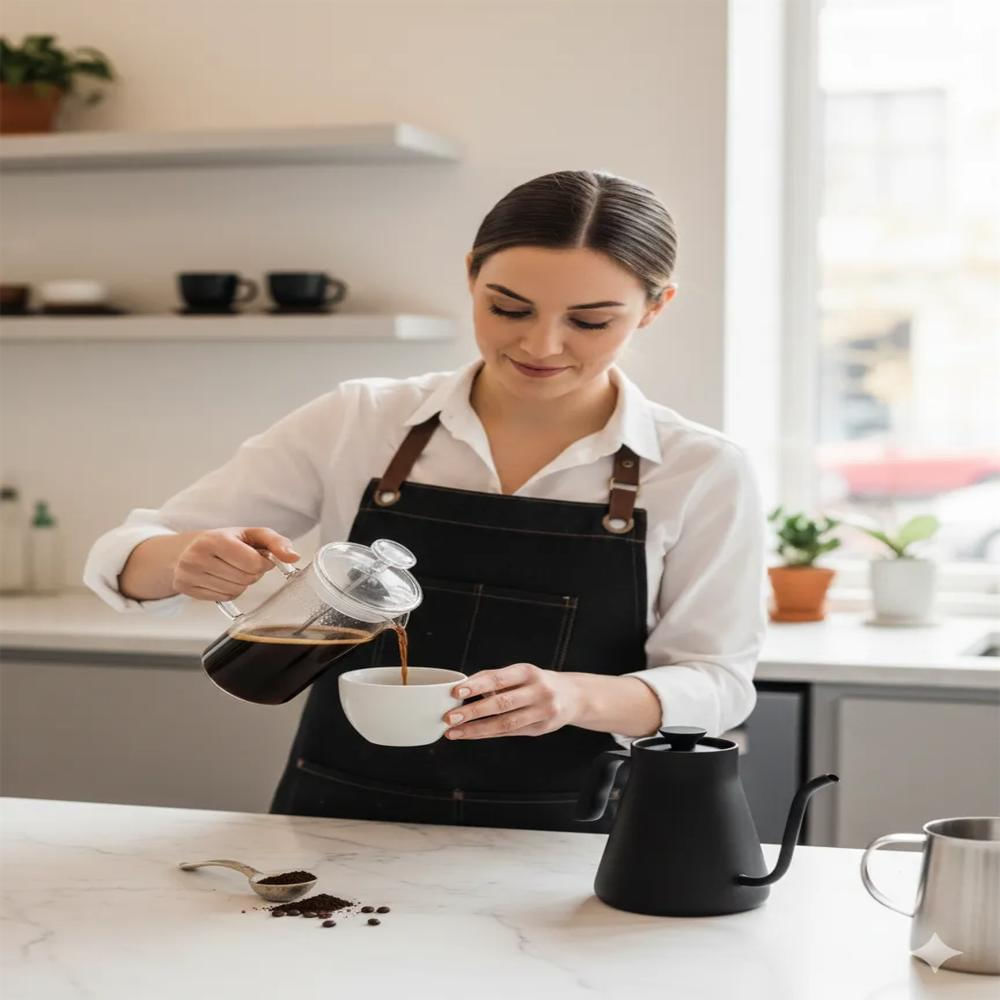 Cafetera Prensa Francesa Diseño Elegante Para Café 350M img #3