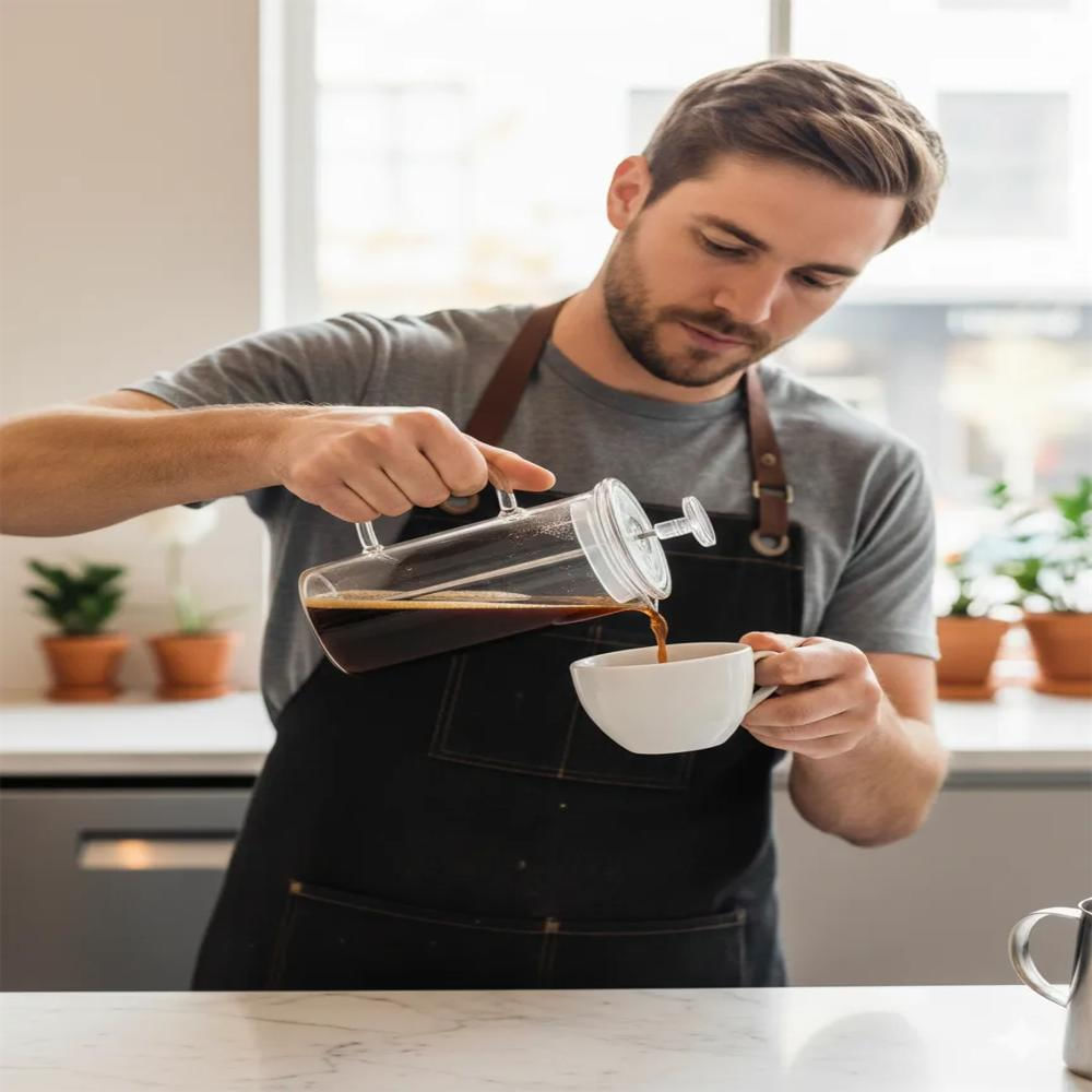 Cafetera Prensa Francesa Diseño Elegante Para Café 350M img #5