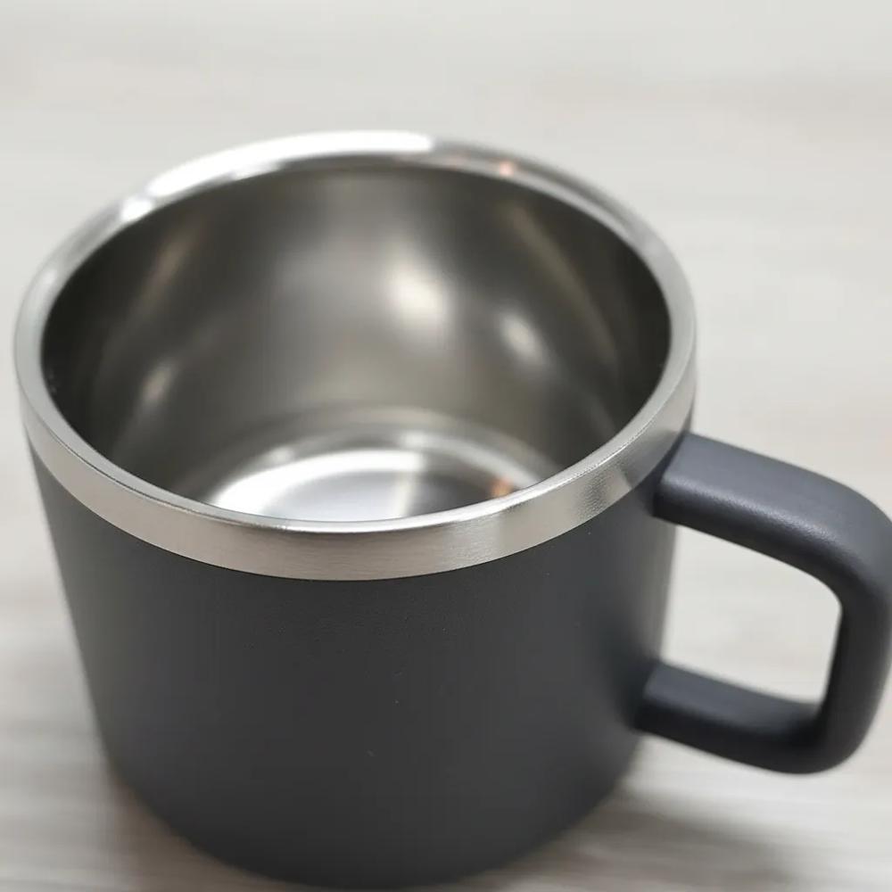 Mug Vaso Térmico Para Café O Té En Acero Inoxidable Con Asa 90Ml img #4