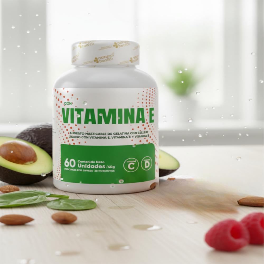 Vitamina E + Selenio X60 Unds Poder Antioxidante Para Piel Y Cabello Fórmula Vitalidad img #2