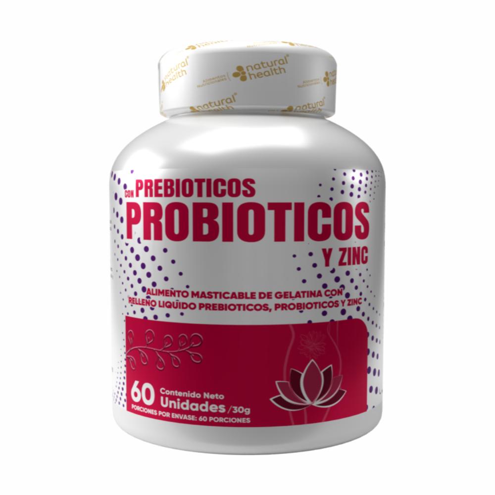 Prebióticos+Probióticos+Zinc X60 Un Cápsulas Refuerza Tu Flora Sin Sabor img #1