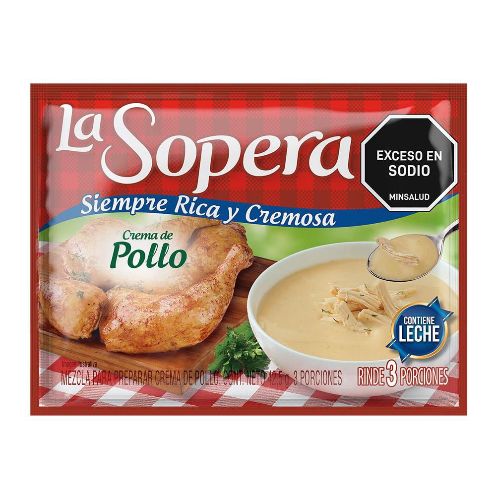 Crema de pollo LA SOPERA en sobre mezcla para preparar (42.5  gr)