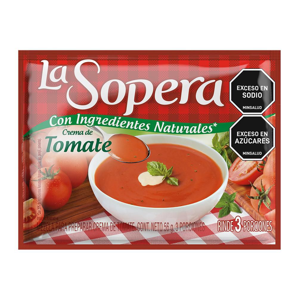 Crema de tomate LA SOPERA en sobre (56  gr)