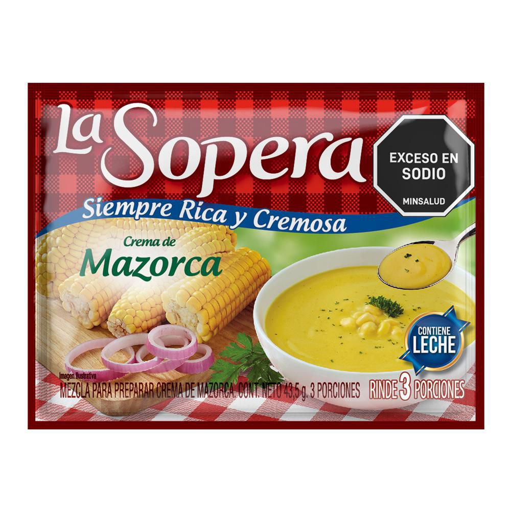 Crema de mazorca LA SOPERA en sobre mezcla para preparar (43.5  gr)