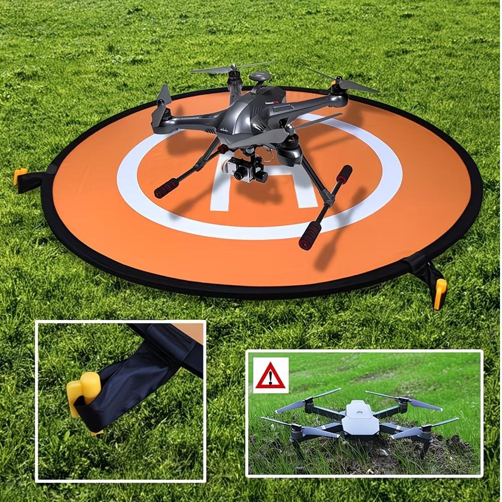 Pista De Aterrizaje Helipuerto Para Drone Anclaje Piso 55Cm img #2