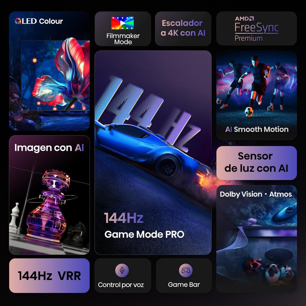 Televisor HISENSE 100 pulgadas QLED Uhd4K Smart TV 100Q7QG img #3