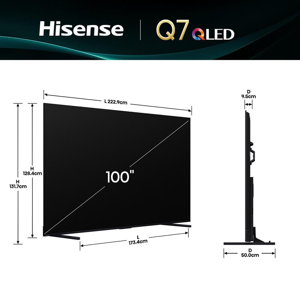 Televisor HISENSE 100 pulgadas QLED Uhd4K Smart TV 100Q7QG img #4