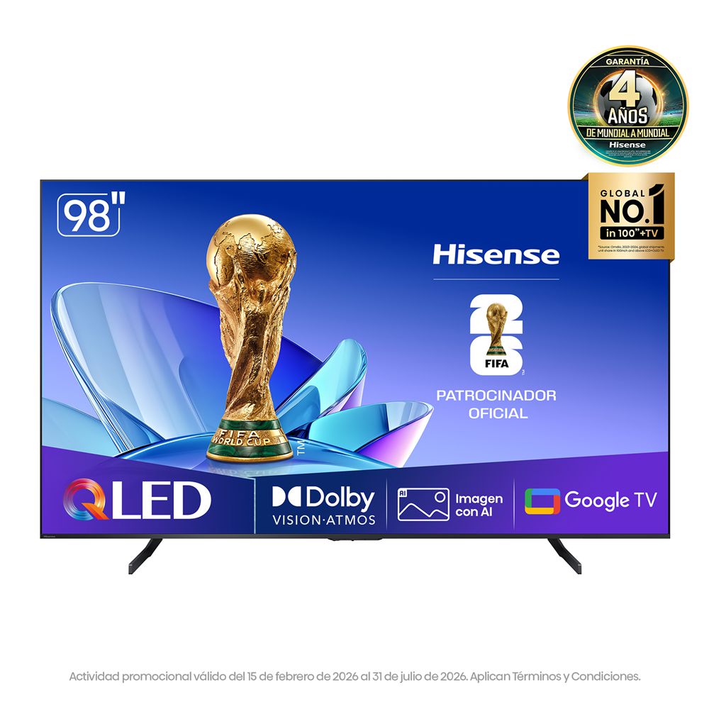 Televisor HISENSE 98 pulgadas QLED Uhd4K Smart TV 98Q6QG img #1