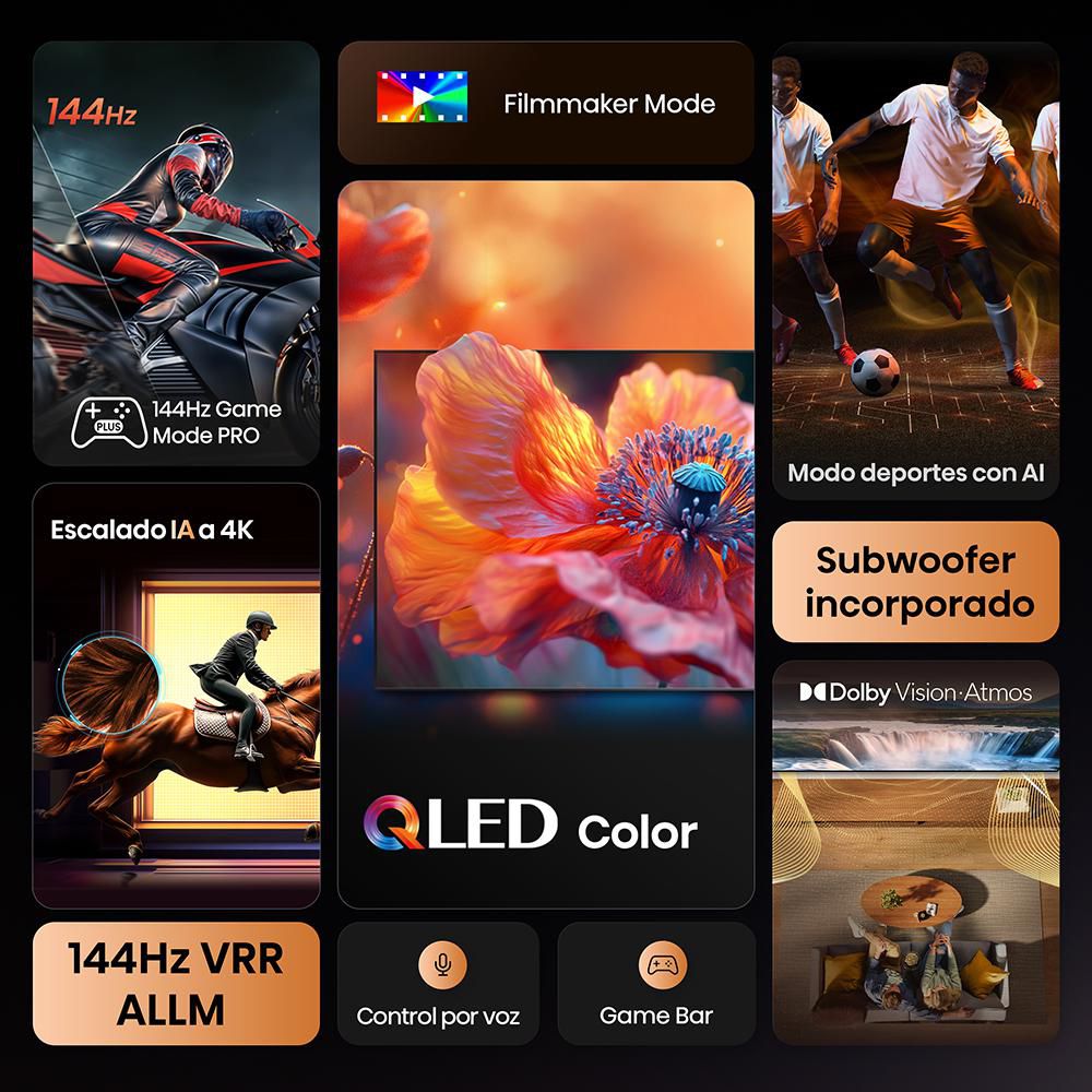 Televisor HISENSE 98 pulgadas QLED Uhd4K Smart TV 98Q6QG img #3