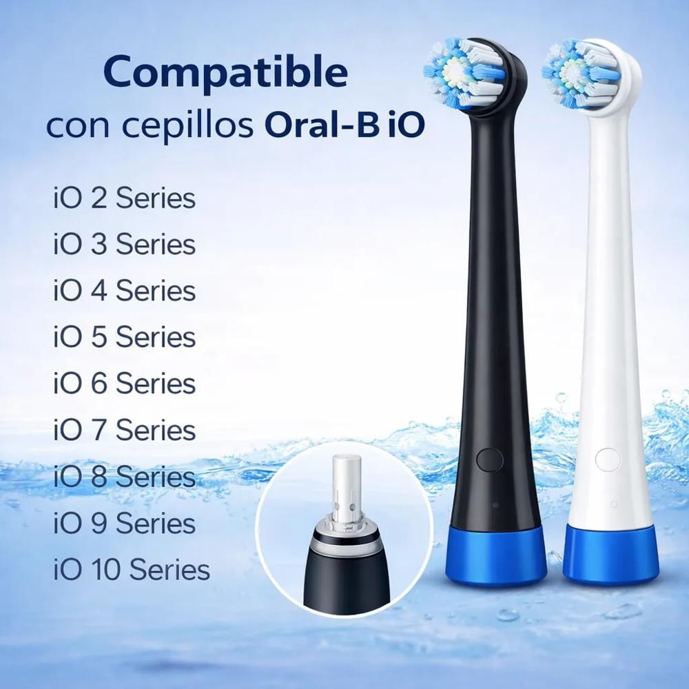4 Cabezales Repuesto Genericos Cepillos Oral B Blanco img #2