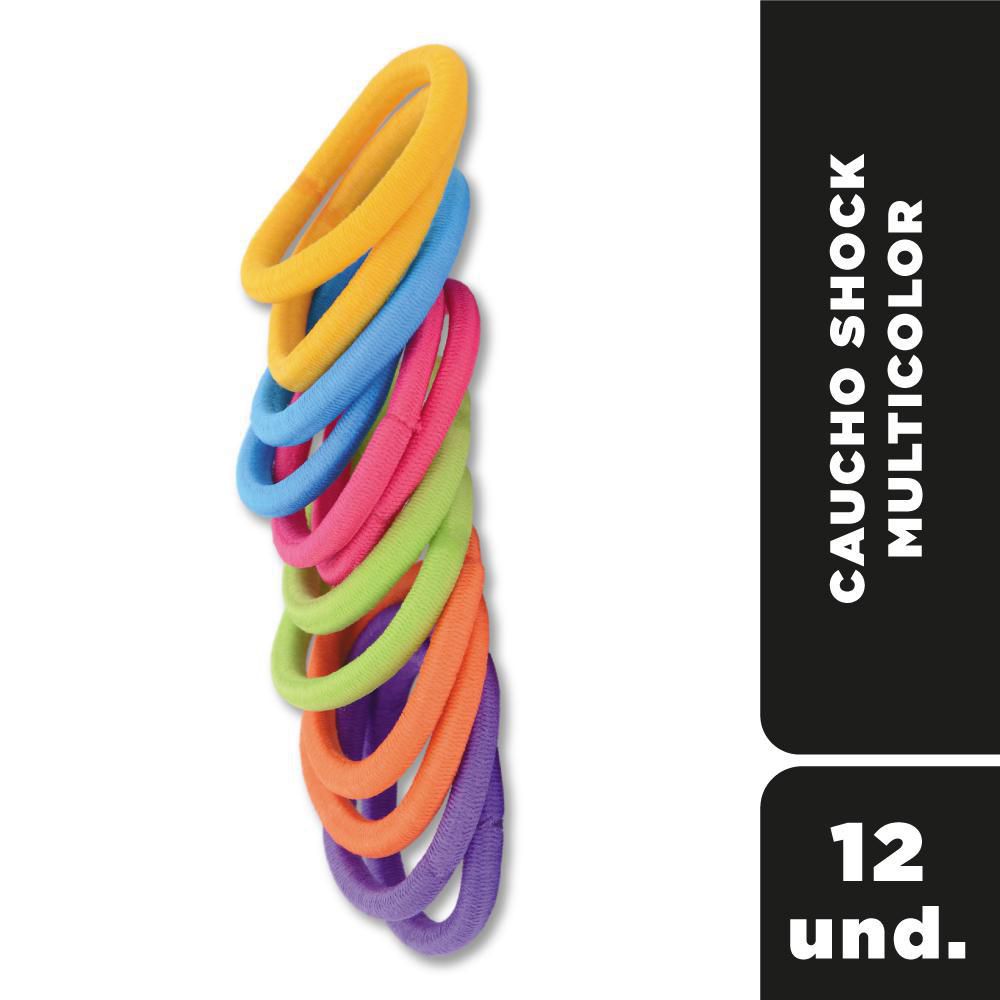 Cauchos para el cabello SHOCK verano multicolor (12  und) img #1