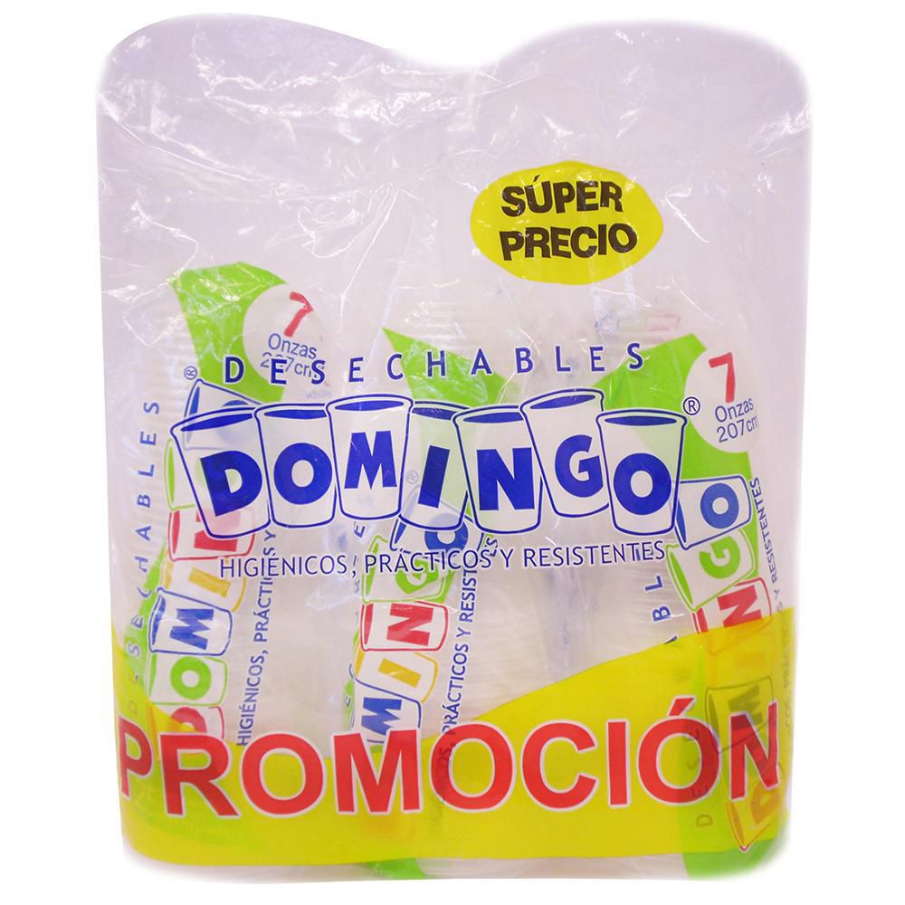 Vasos desechables DOMINGO higiénicos 7 Oz