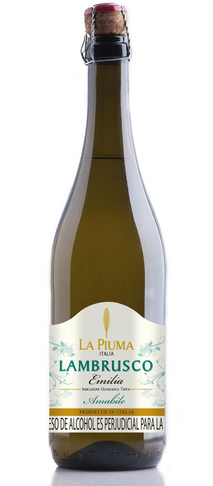 Vino espumoso LA PIUMA MARCA EXCLUSIVA espumoso Lambrusco (750  ml)