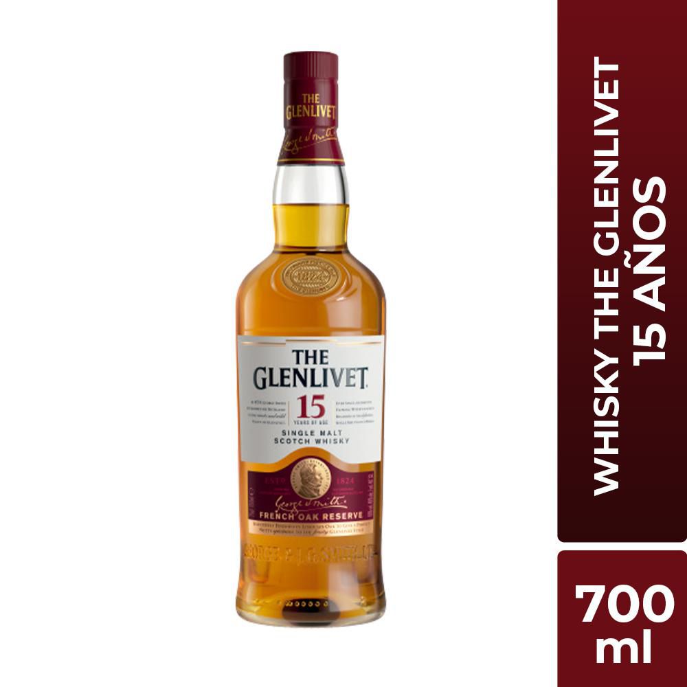 Whisky GLENLIVET single malt 15 Años (700  ml)