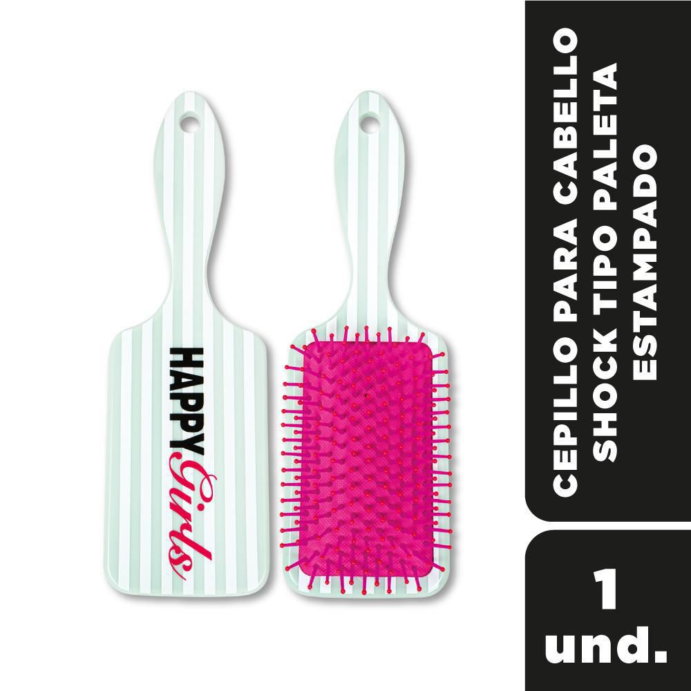 Cepillo de cabello SHOCK plástico tipo paleta (1  und)