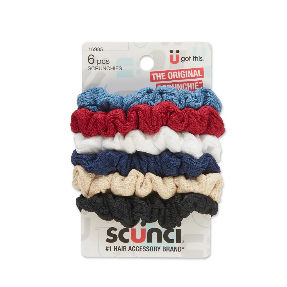 Bamba SCUNCI para del cabello colores surtidos (6  und)