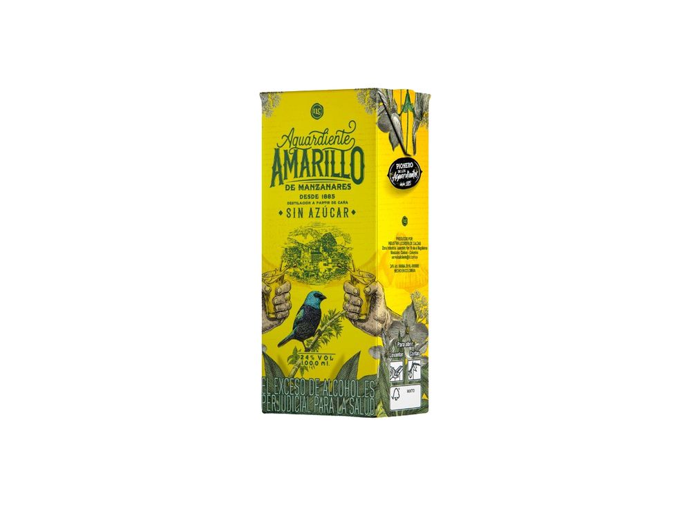 Aguardiente Amarillo De Manzanares 1000ml