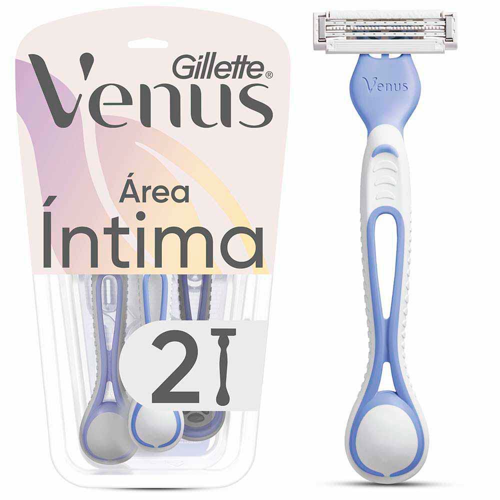 Cuchilla de afeitar VENUS área íntima (2  und)