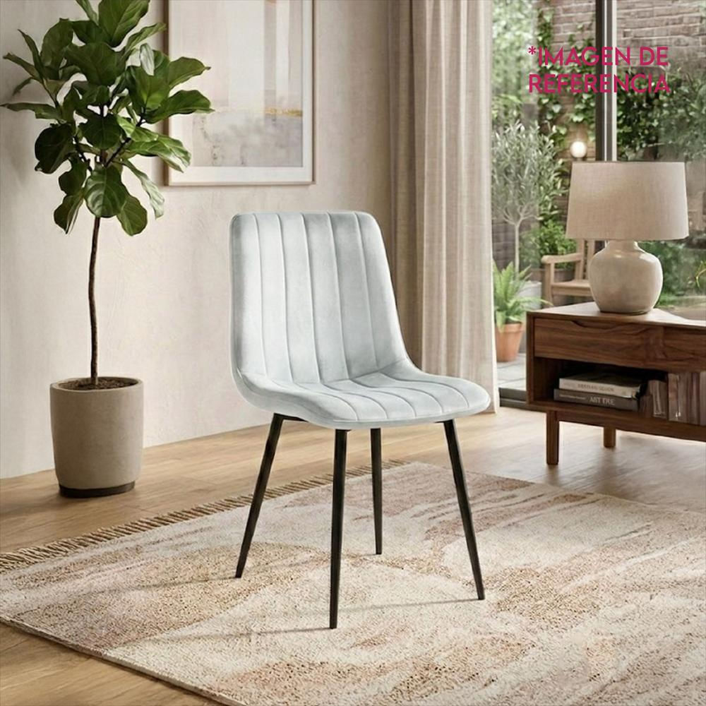 Set X2 Silla Decorativa Mueble Sala Comedor Dormitorio Refamara img #3