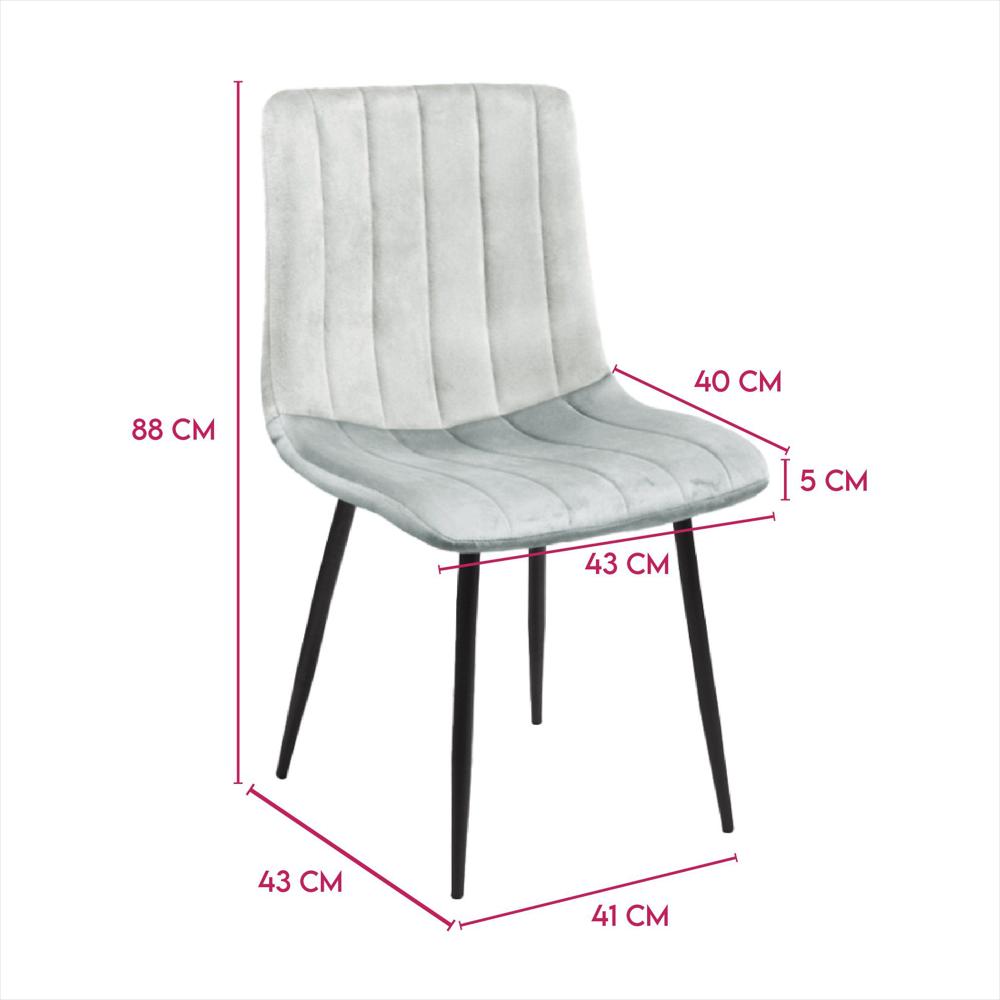 Set X2 Silla Decorativa Mueble Sala Comedor Dormitorio Refamara img #5