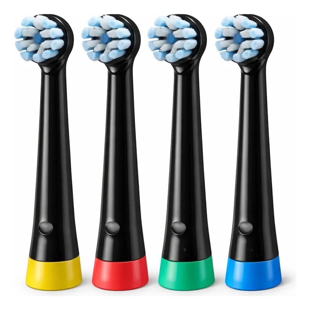 4 Cabezales Repuesto Genericos Cepillos Oral B Io Negro img #1