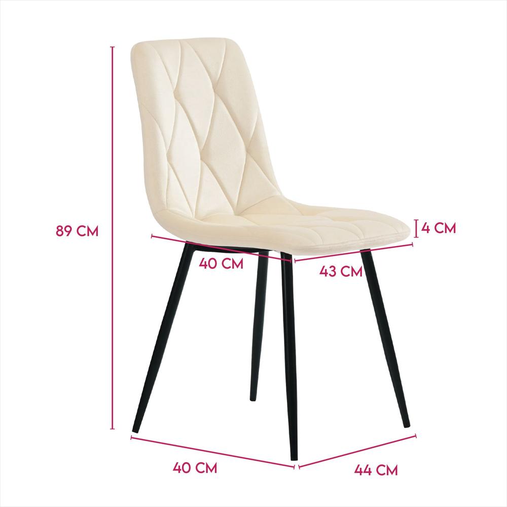 Silla Decorativa Mueble Sala Comedor Dormitorio Refsade Beige Sade img #3