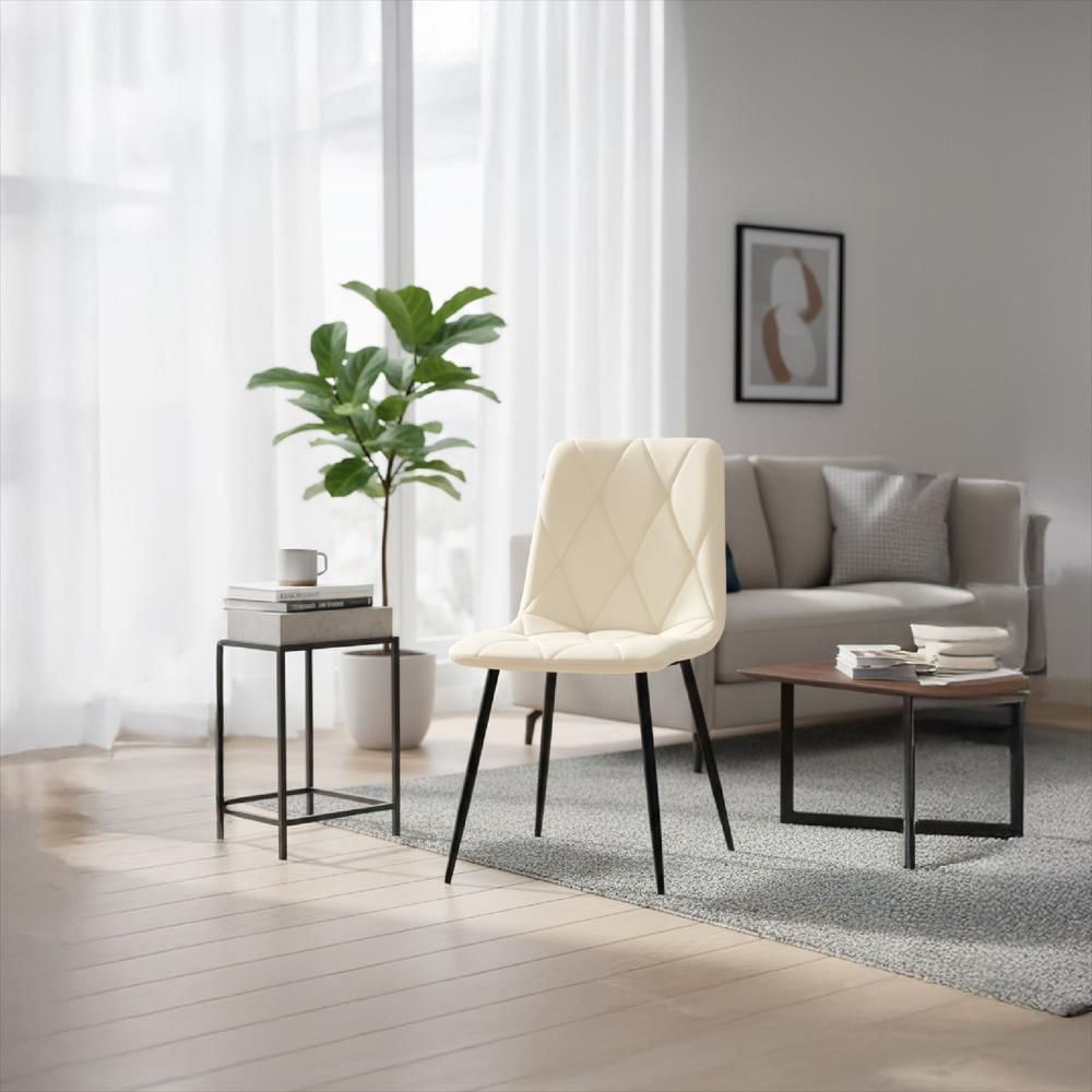 Silla Decorativa Mueble Sala Comedor Dormitorio Refsade Beige Sade img #5