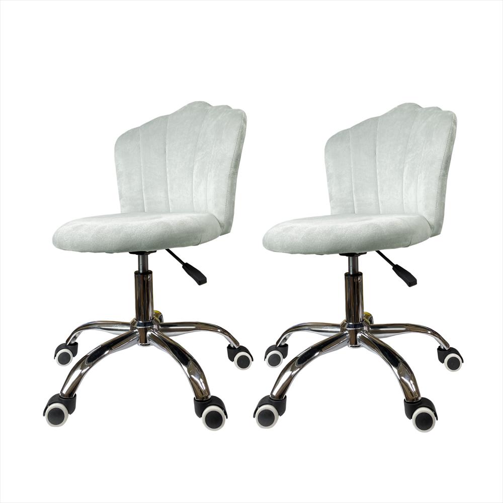 Set X2 Silla Decorativa Mueble Sala Comedor Dormitorio Refife Gris Ife X2 img #1