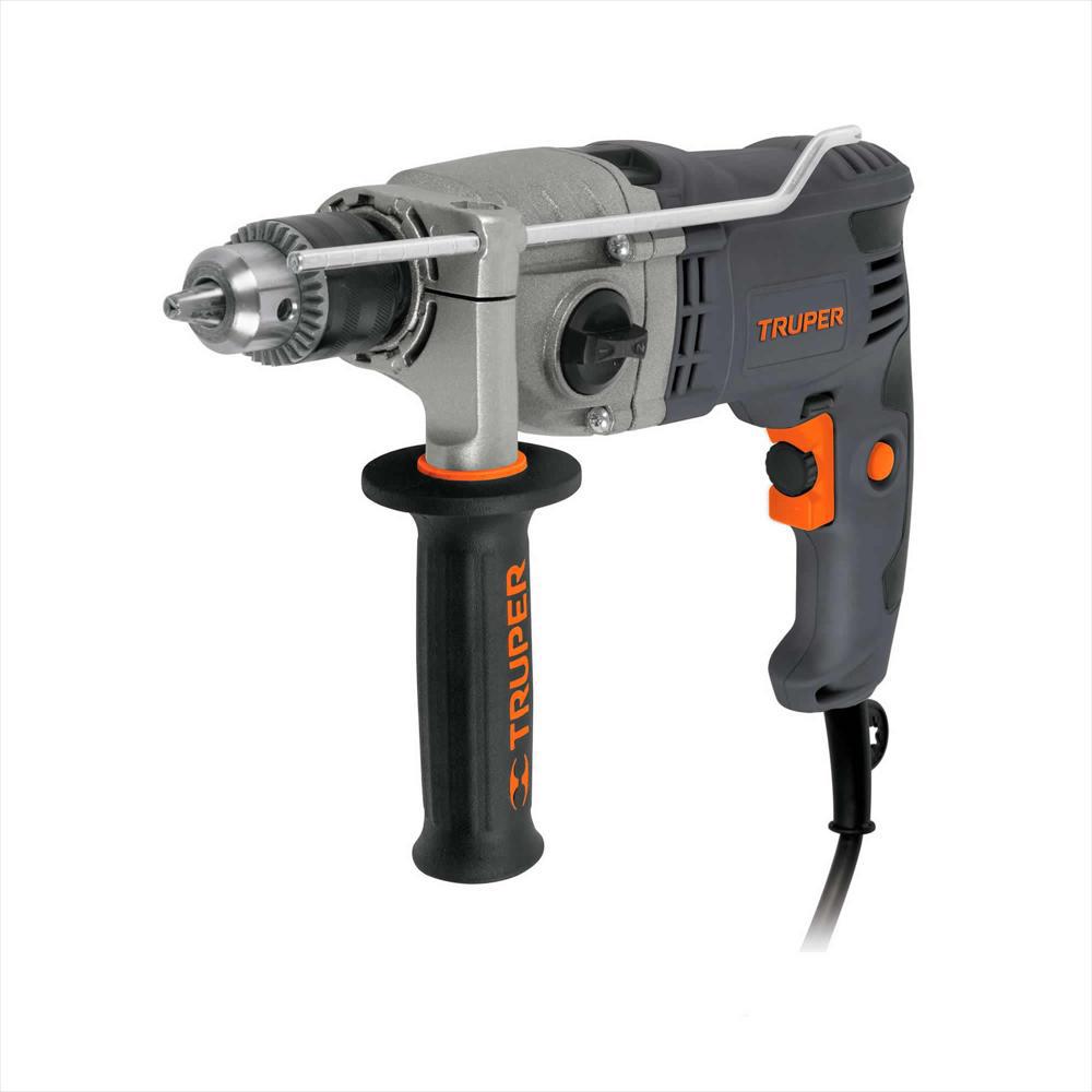 Taladro Percutor 1/2 Pulgadas Industrial 900 W Con Mango De Apoyo Truper
