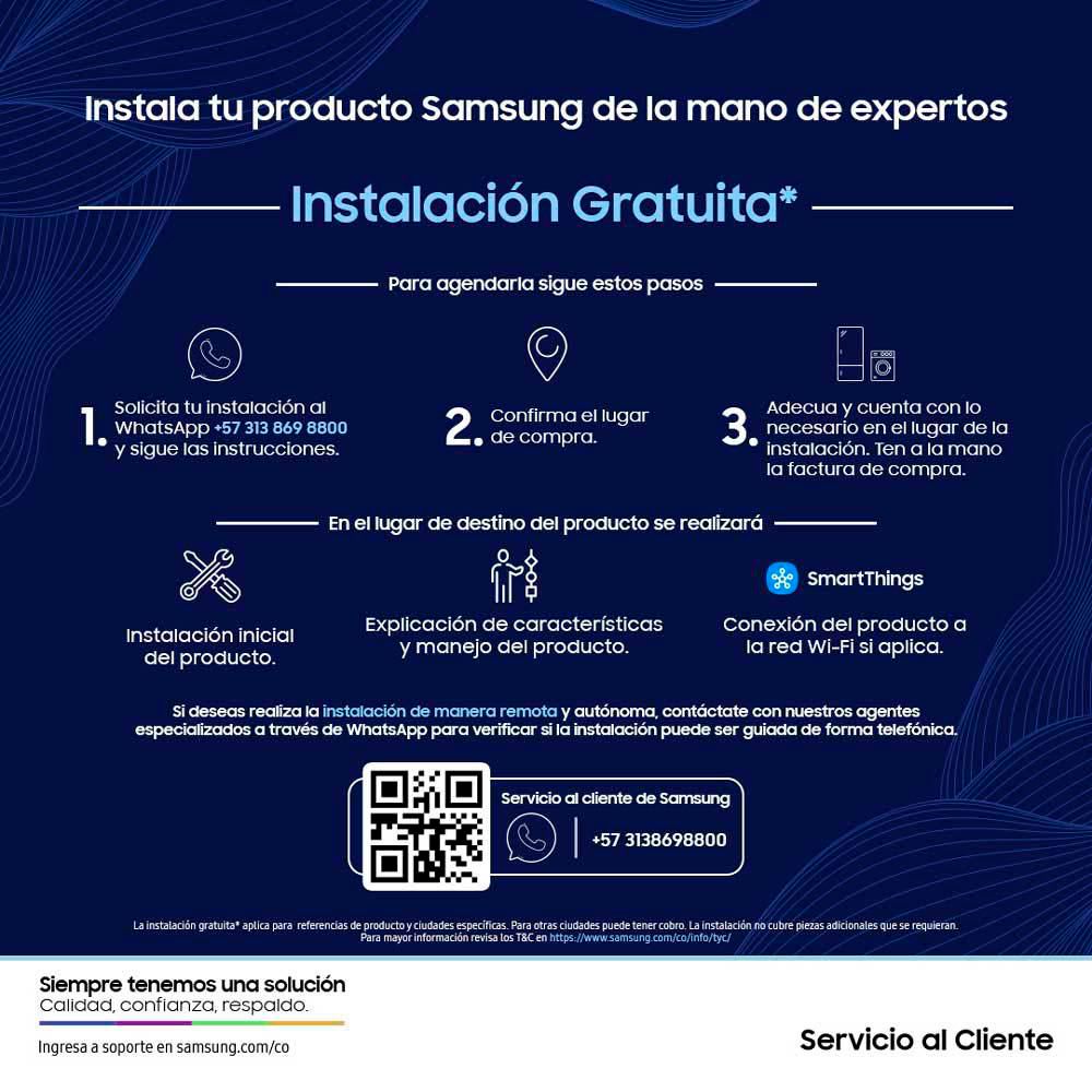 Lavadora secadora SAMSUNG Eléctrica 18Kg  WD18T6000GP/CO Inox img #4