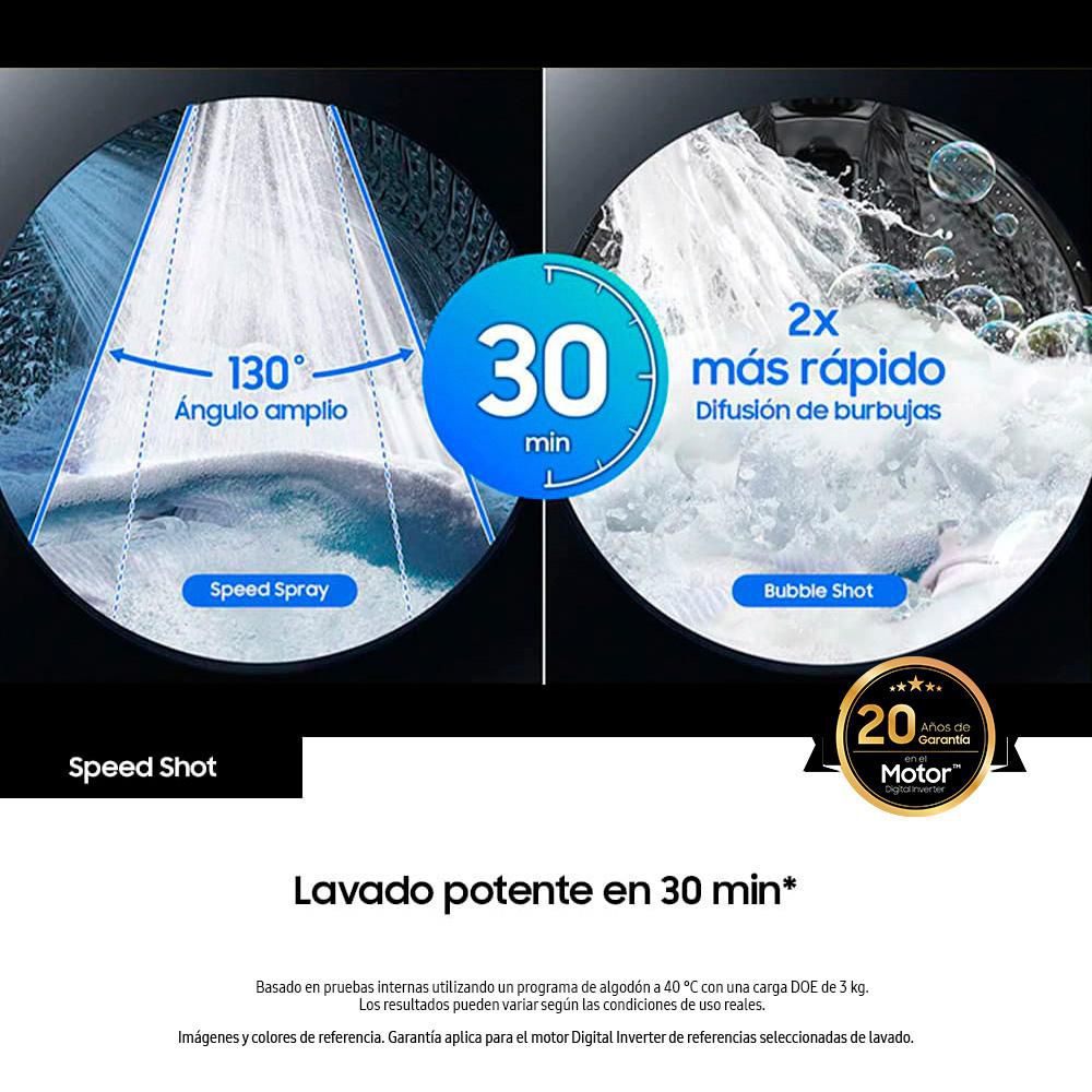 Lavadora secadora SAMSUNG Eléctrica 18Kg  WD18T6000GP/CO Inox img #5